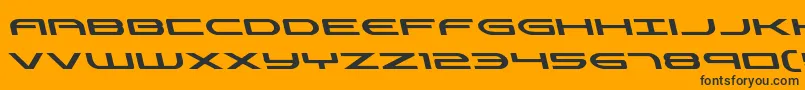 Antietamleft Font – Black Fonts on Orange Background