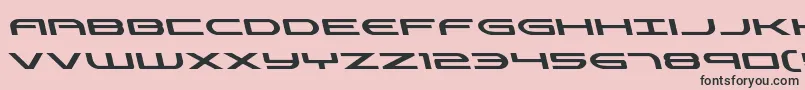 フォントAntietamleft – ピンクの背景に黒い文字