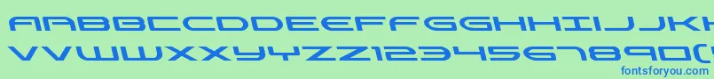 Antietamleft Font – Blue Fonts on Green Background