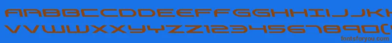 Шрифт Antietamleft – коричневые шрифты на синем фоне
