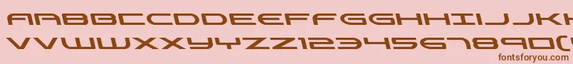 Antietamleft Font – Brown Fonts on Pink Background