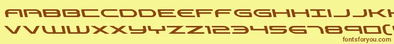 Antietamleft Font – Brown Fonts on Yellow Background