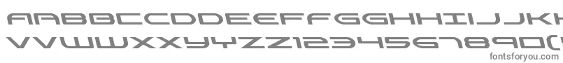 フォントAntietamleft – 白い背景に灰色の文字