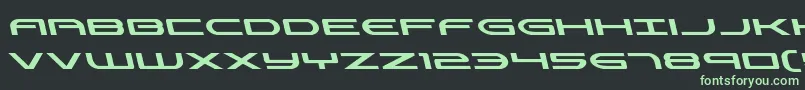 Antietamleft Font – Green Fonts on Black Background