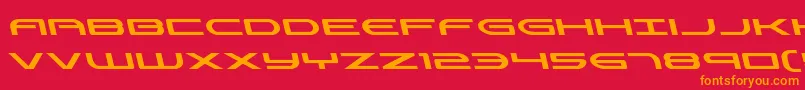 fuente Antietamleft – Fuentes Naranjas Sobre Fondo Rojo