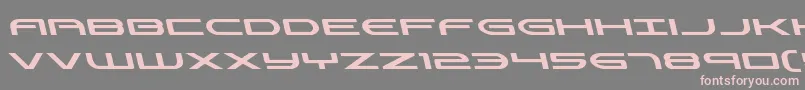 フォントAntietamleft – 灰色の背景にピンクのフォント