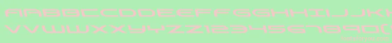 Antietamleft-fontti – vaaleanpunaiset fontit vihreällä taustalla