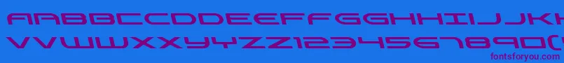 Antietamleft Font – Purple Fonts on Blue Background