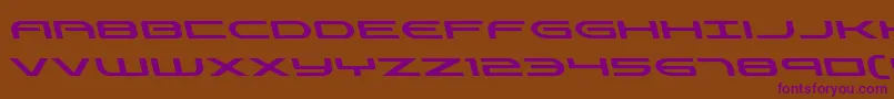 Antietamleft Font – Purple Fonts on Brown Background