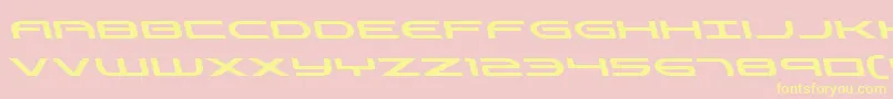 Antietamleft-fontti – keltaiset fontit vaaleanpunaisella taustalla