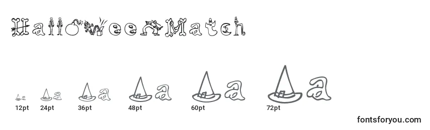 HalloweenMatch Font Sizes