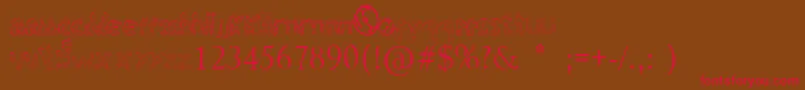 WarrРЅorsDestiny Font – Red Fonts on Brown Background