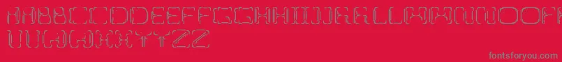 Шрифт UpupDowndown – серые шрифты на красном фоне