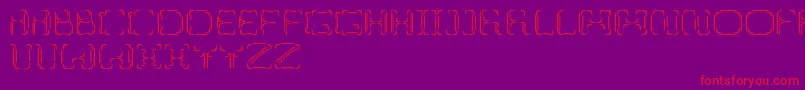 UpupDowndown Font – Red Fonts on Purple Background