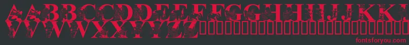 LmsLetsPretendWithFriends Font – Red Fonts on Black Background