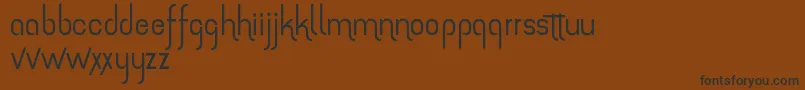 TheAmazingGrace Font – Black Fonts on Brown Background