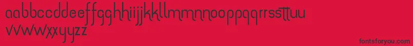 TheAmazingGrace Font – Black Fonts on Red Background