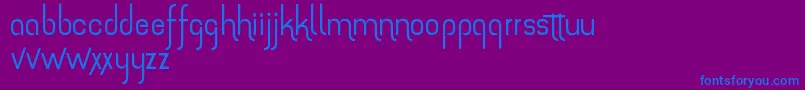 Шрифт TheAmazingGrace – синие шрифты на фиолетовом фоне