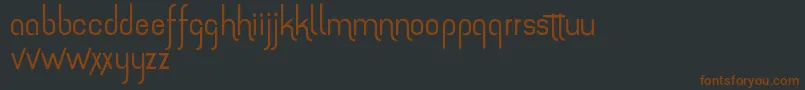 TheAmazingGrace Font – Brown Fonts on Black Background