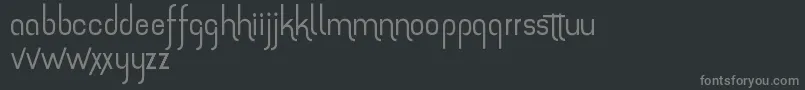 TheAmazingGrace Font – Gray Fonts on Black Background