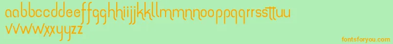 Police TheAmazingGrace – polices orange sur fond vert