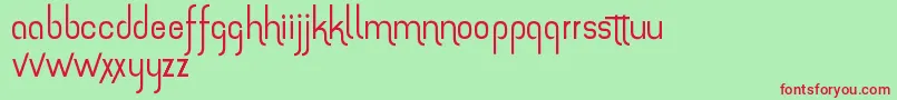 TheAmazingGrace Font – Red Fonts on Green Background