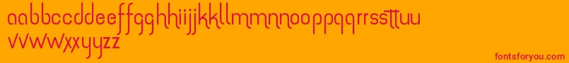 TheAmazingGrace Font – Red Fonts on Orange Background