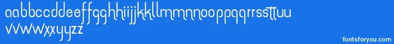 TheAmazingGrace Font – White Fonts on Blue Background