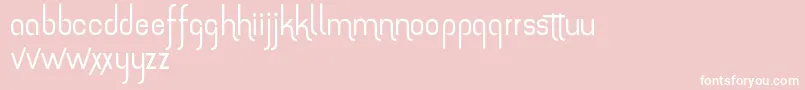 Police TheAmazingGrace – polices blanches sur fond rose