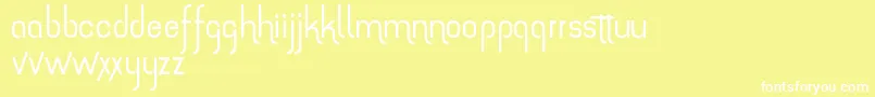 TheAmazingGrace Font – White Fonts on Yellow Background