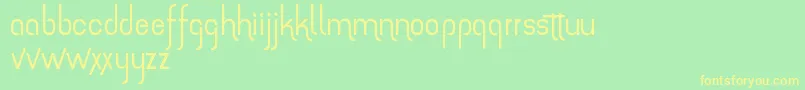 TheAmazingGrace Font – Yellow Fonts on Green Background