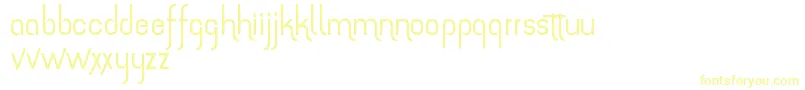 TheAmazingGrace Font – Yellow Fonts on White Background
