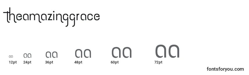 TheAmazingGrace Font Sizes