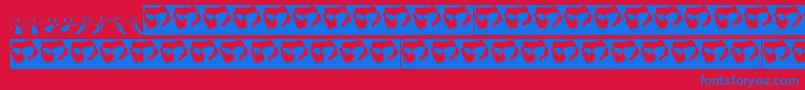 fuente Ratpaws – Fuentes Azules Sobre Fondo Rojo