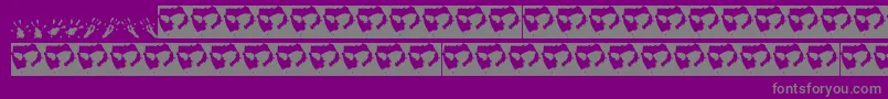 Ratpaws Font – Gray Fonts on Purple Background