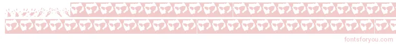 Ratpaws-Schriftart – Rosa Schriften auf weißem Hintergrund