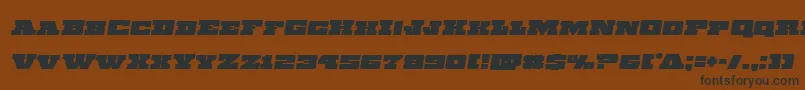 Chicagoexpressemital Font – Black Fonts on Brown Background