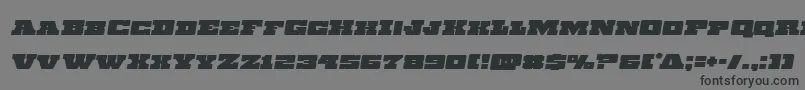 フォントChicagoexpressemital – 黒い文字の灰色の背景