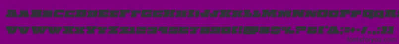 Chicagoexpressemital Font – Black Fonts on Purple Background