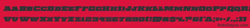 Chicagoexpressemital Font – Black Fonts on Red Background
