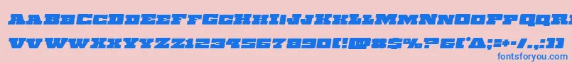 Chicagoexpressemital Font – Blue Fonts on Pink Background