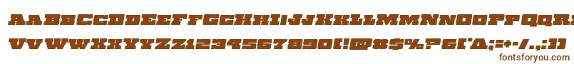 Chicagoexpressemital-fontti – ruskeat fontit valkoisella taustalla