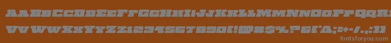 Chicagoexpressemital Font – Gray Fonts on Brown Background