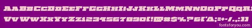 Chicagoexpressemital Font – Pink Fonts on Purple Background