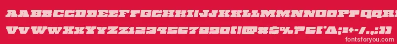 Chicagoexpressemital Font – Pink Fonts on Red Background
