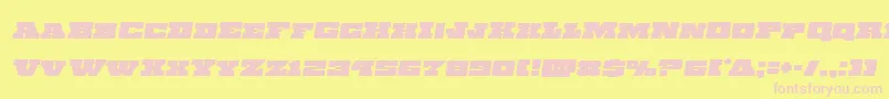 Chicagoexpressemital Font – Pink Fonts on Yellow Background