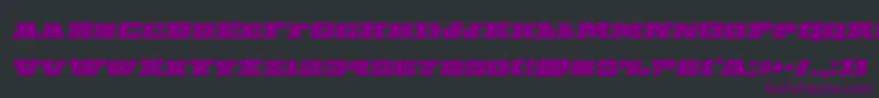 Chicagoexpressemital Font – Purple Fonts on Black Background