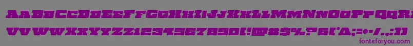 Chicagoexpressemital Font – Purple Fonts on Gray Background