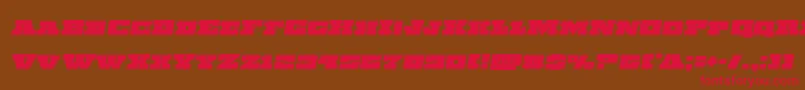 Chicagoexpressemital Font – Red Fonts on Brown Background