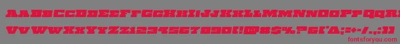Chicagoexpressemital Font – Red Fonts on Gray Background